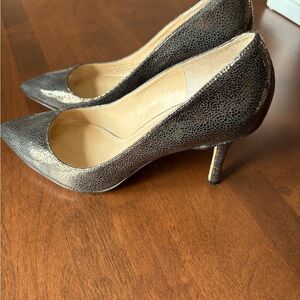 Enzo Angiolini Shimmering Black Heels